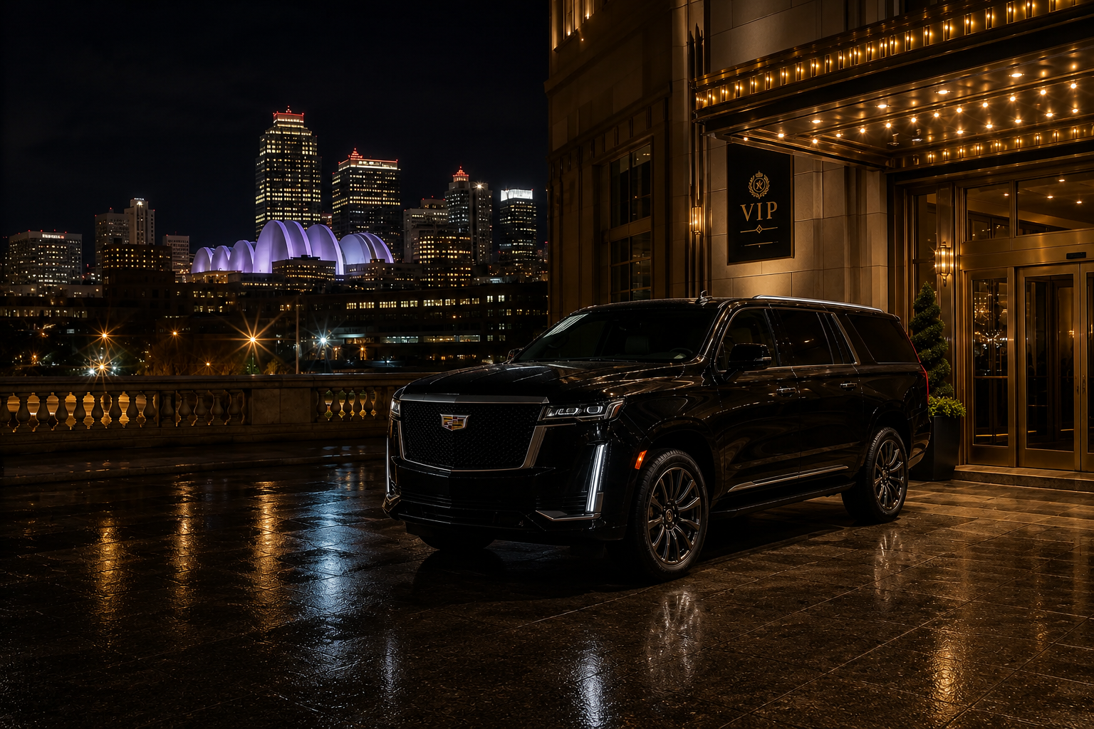 Black Cadillac Escalade SUV — premium luxury vehicle